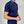 Navy Stitched Collar Zip Polo