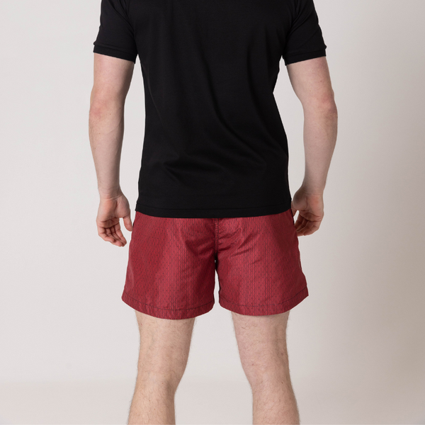 Red 'L' Swim Shorts