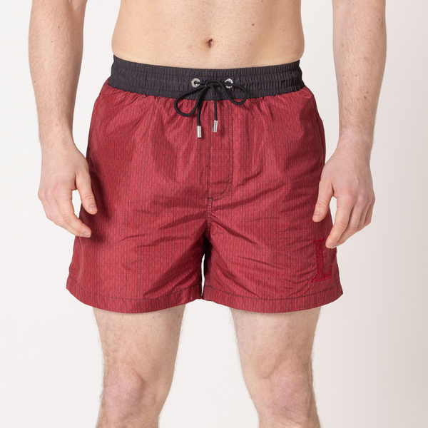 Red 'L' Swim Shorts