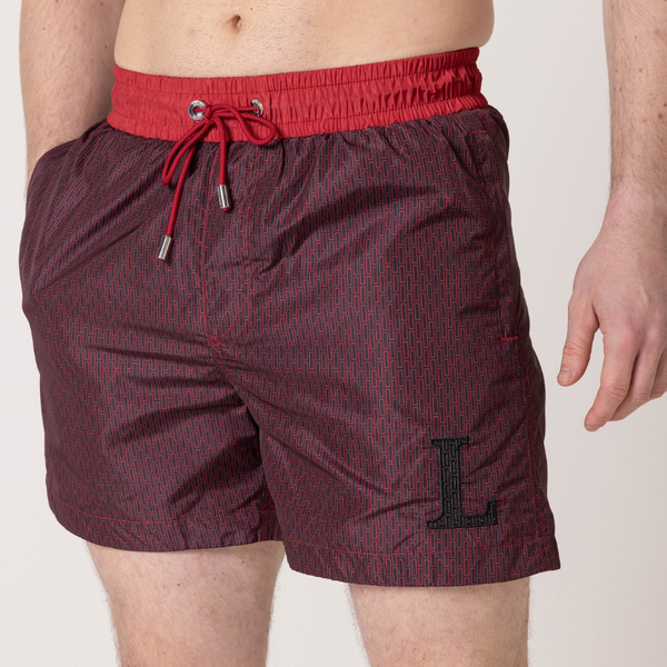 Black 'L' Swim Shorts