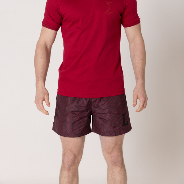 Black 'L' Swim Shorts