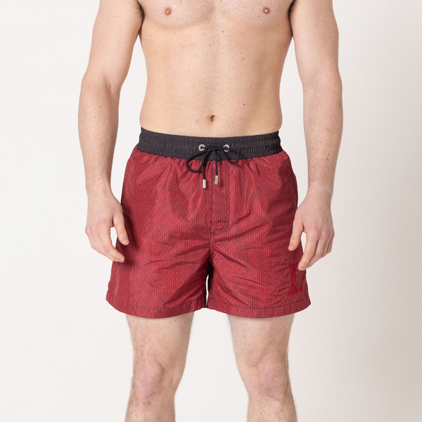 Red 'L' Swim Shorts
