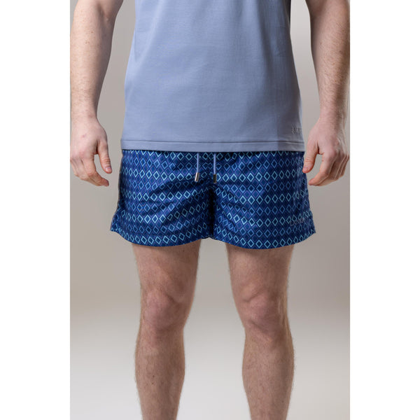 Navy Diamond Swim Shorts