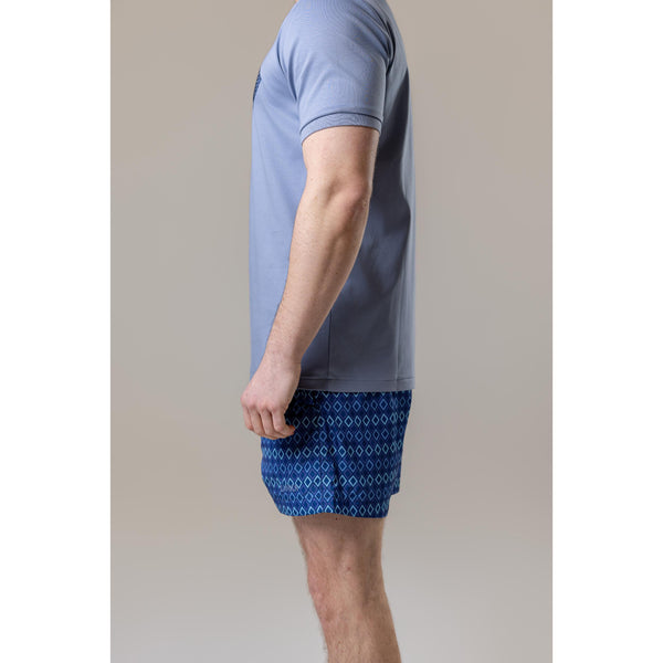 Navy Diamond Swim Shorts