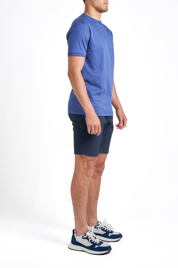 Azure Blue Collar T-Shirt