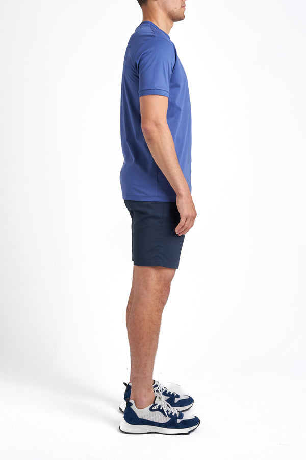 Azure Blue Collar T-Shirt