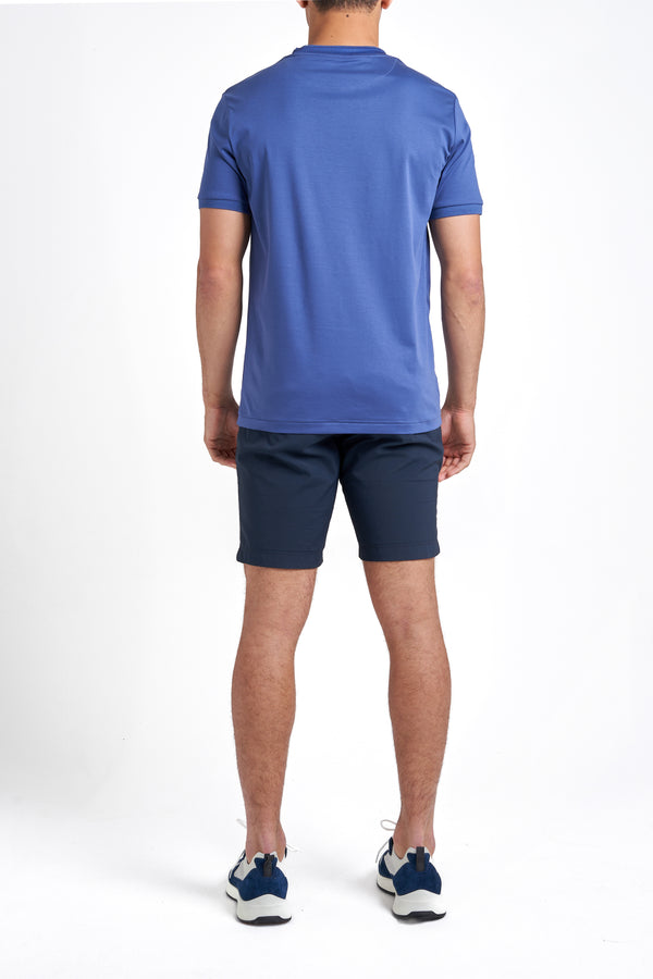 Azure Blue Collar T-Shirt