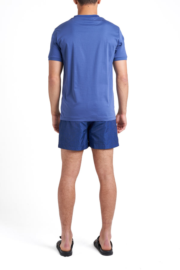 Azure Blue Collar T-Shirt
