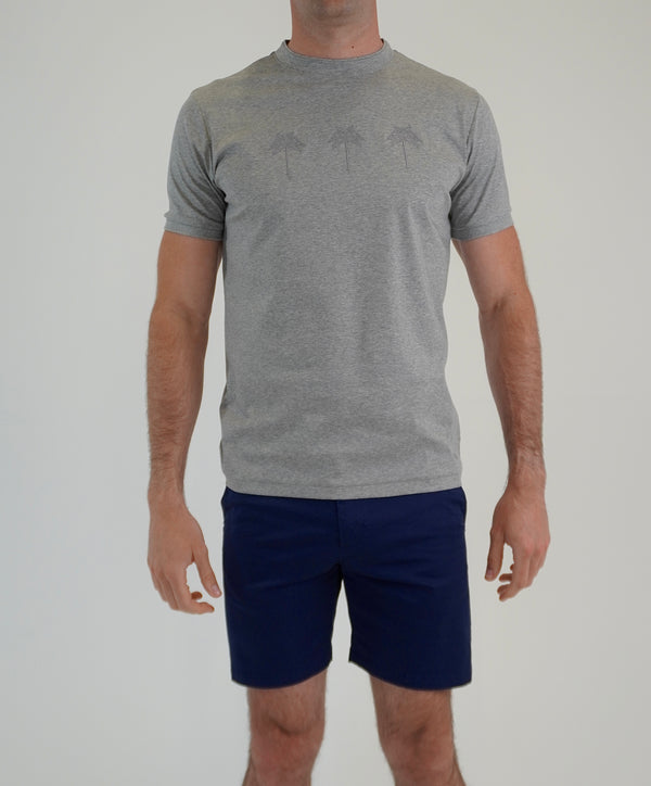 Marl Grey Palm Trees T-Shirt