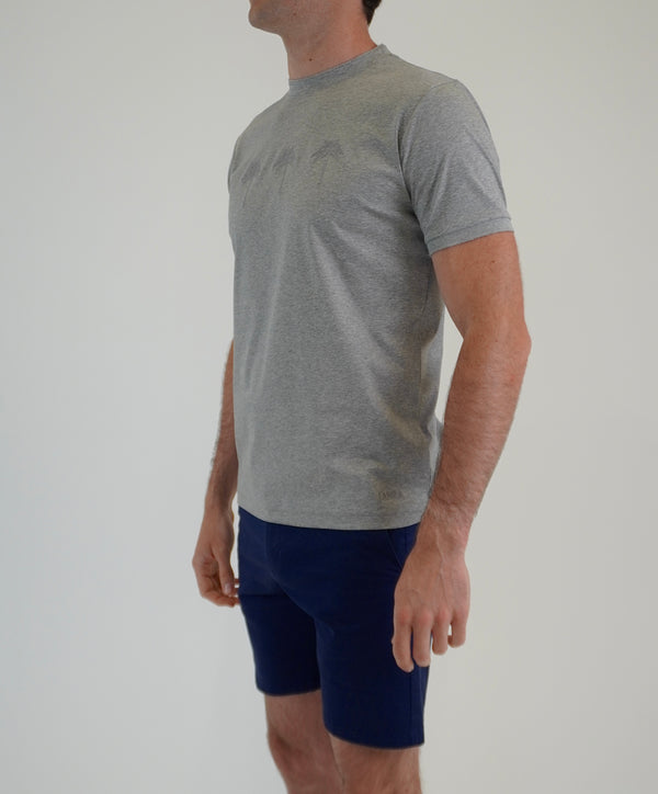Marl Grey Palm Trees T-Shirt