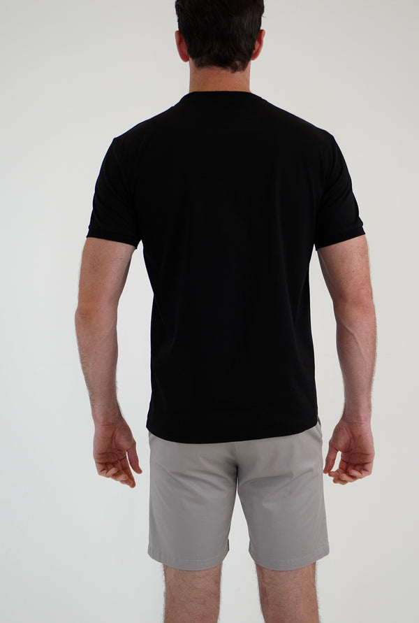 Black with Grey Block T-Shirt