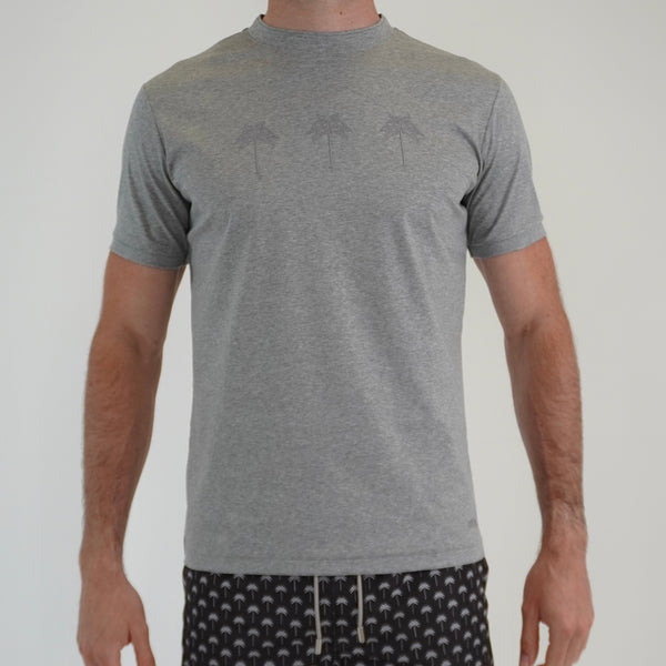 Marl Grey Palm Trees T-Shirt
