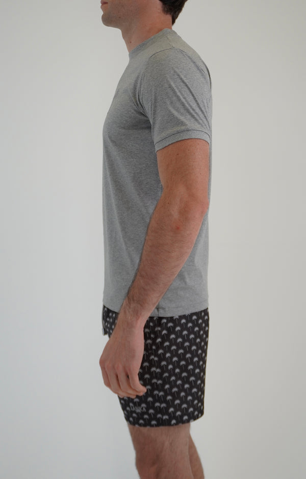 Marl Grey Palm Trees T-Shirt