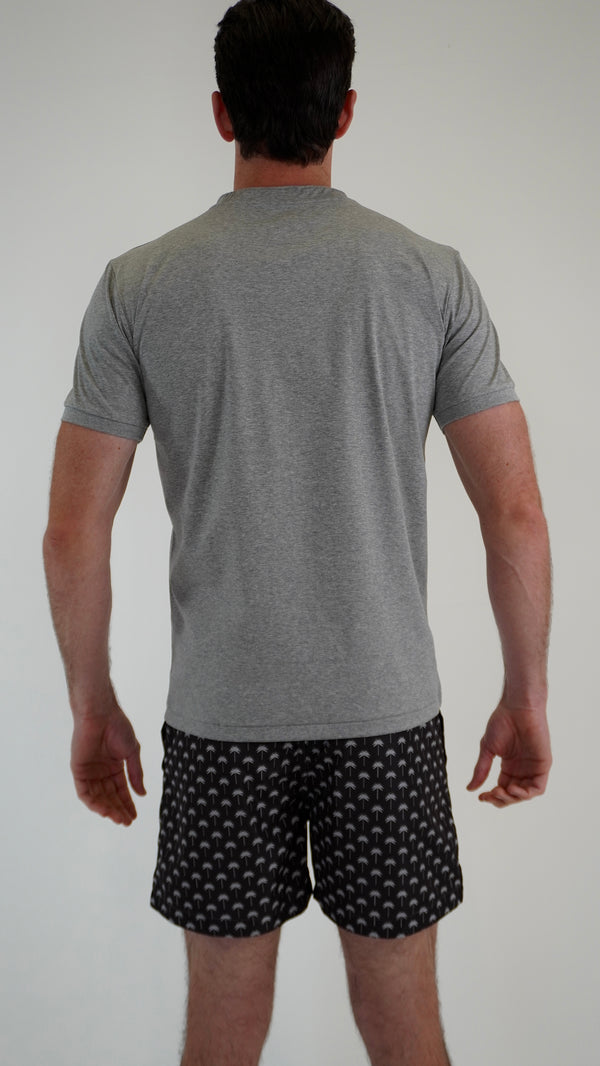 Marl Grey Palm Trees T-Shirt