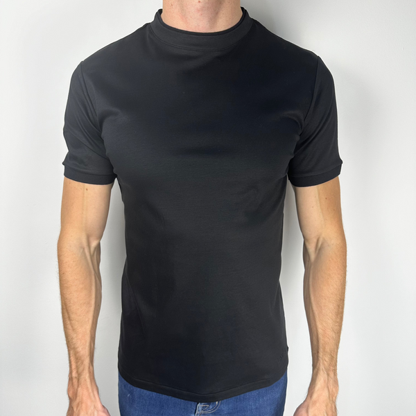 Block Black Mercerised T-Shirt