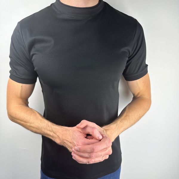 Block Black Mercerised T-Shirt