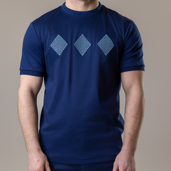 Navy Diamonds T-Shirt