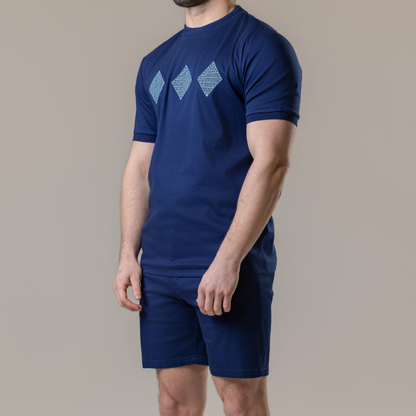Navy Diamonds T-Shirt