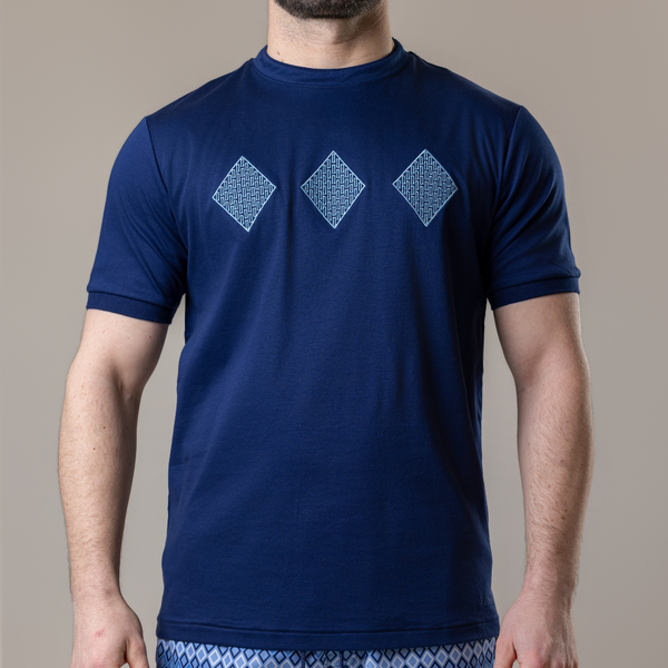 Navy Diamonds T-Shirt