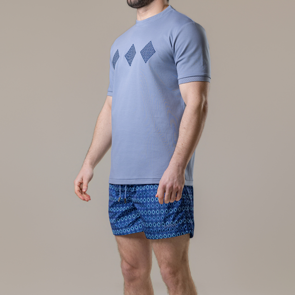 Steel Blue Diamonds T-Shirt