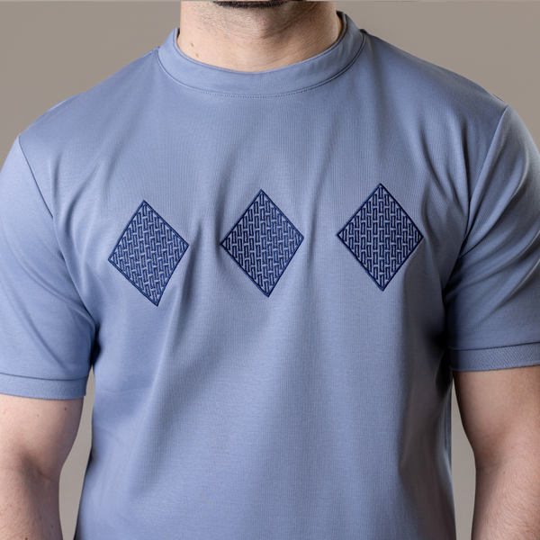 Steel Blue Diamonds T-Shirt