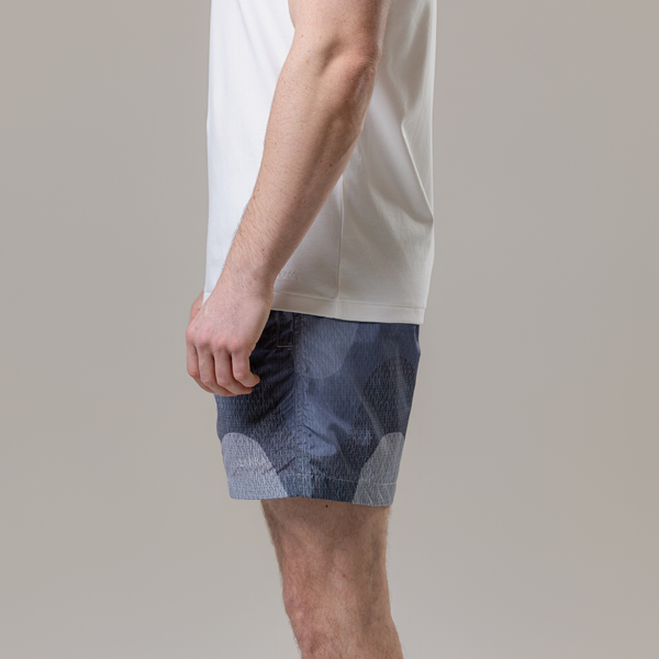 Steel Grey Waves Swim Shorts
