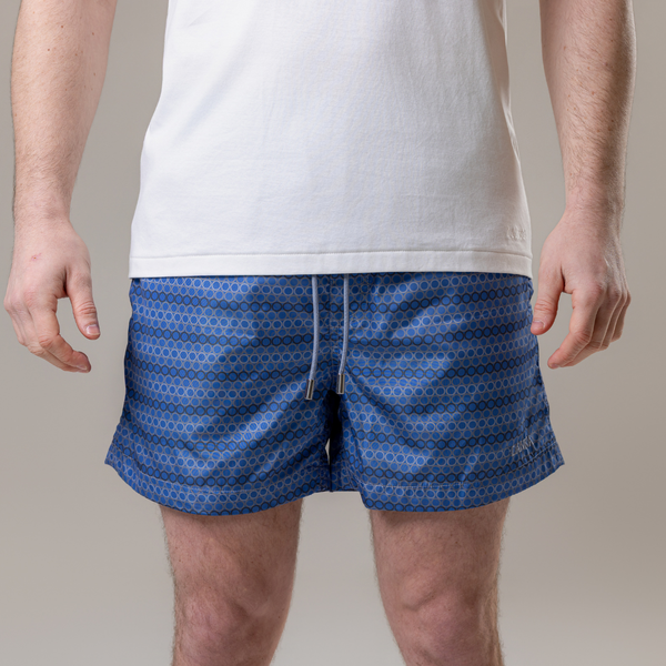 Coastal Blue Circles Swim Shorts