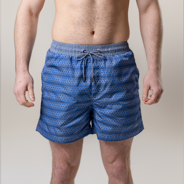 Coastal Blue Circles Swim Shorts