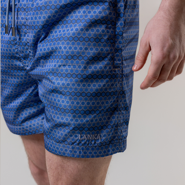 Coastal Blue Circles Swim Shorts