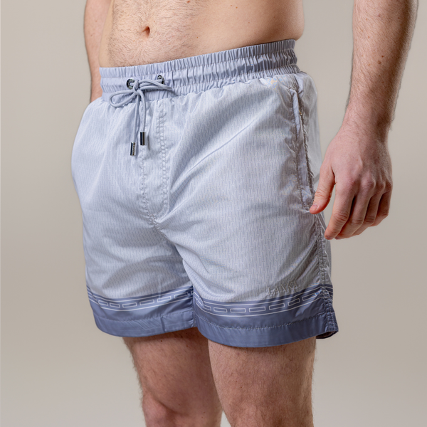 Stone with Grey Hem Swim Shorts