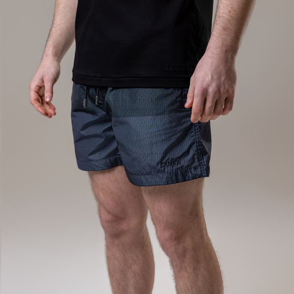 Black | Grey Split Swim Shorts