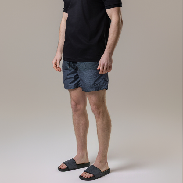 Black | Grey Split Swim Shorts