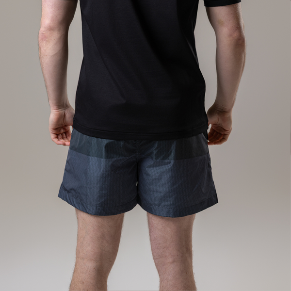 Black | Grey Split Swim Shorts