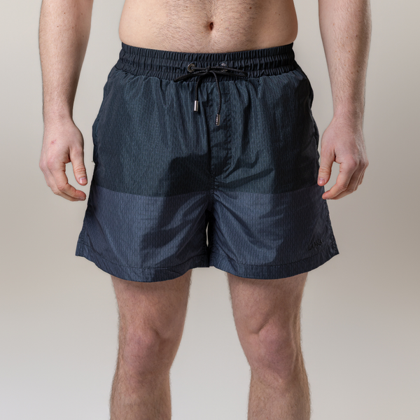 Black | Grey Split Swim Shorts