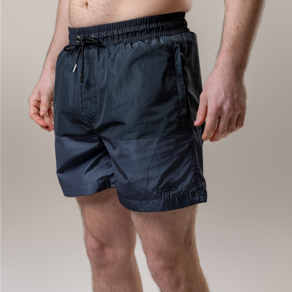 Black | Grey Split Swim Shorts