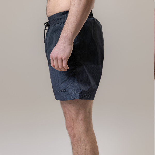 Black | Grey Split Swim Shorts
