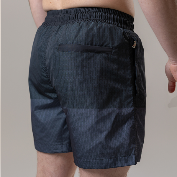 Black | Grey Split Swim Shorts