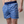 Steel Blue Diamonds Swim Shorts