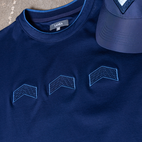 Navy Chevron Set