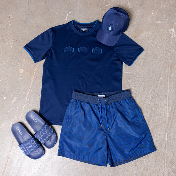 Navy Chevron Set