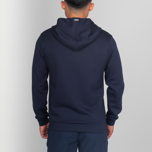 Navy Luxe Zip Hoodie