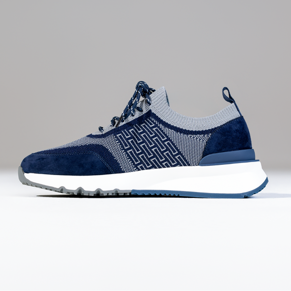 Navy Sky Knit Trainer