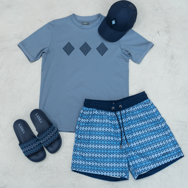 All Steel Blue Diamonds Set