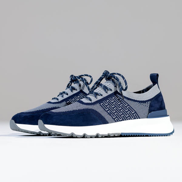 Navy Sky Knit Trainer