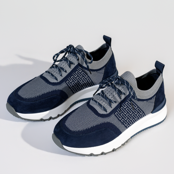 Navy Sky Knit Trainer