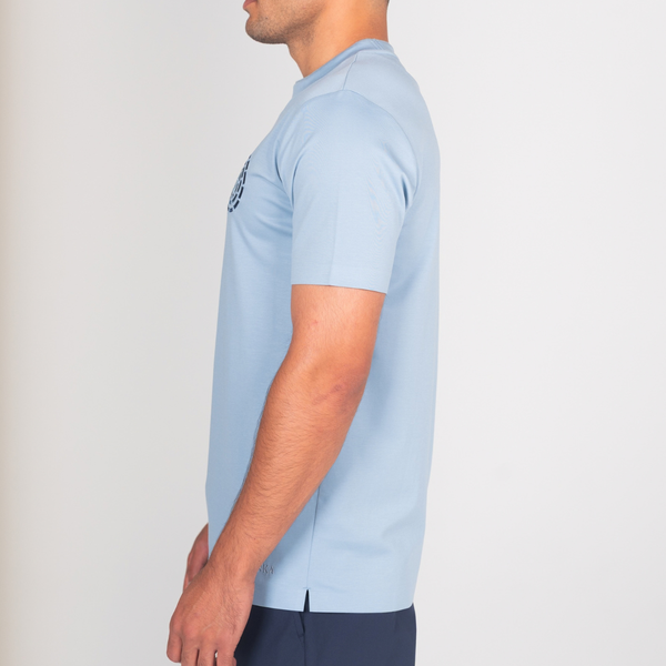 Steel Blue Mixed Circles T-Shirt