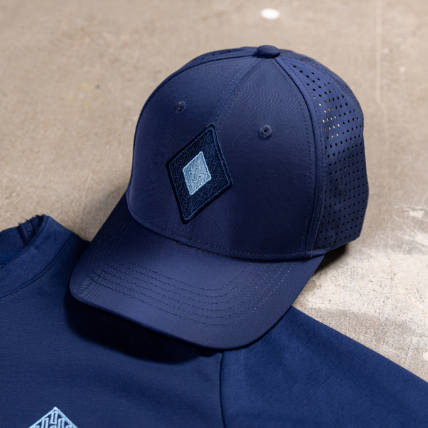 Navy Diamonds Cap