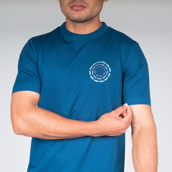 Navy Mixed Circles T-Shirt
