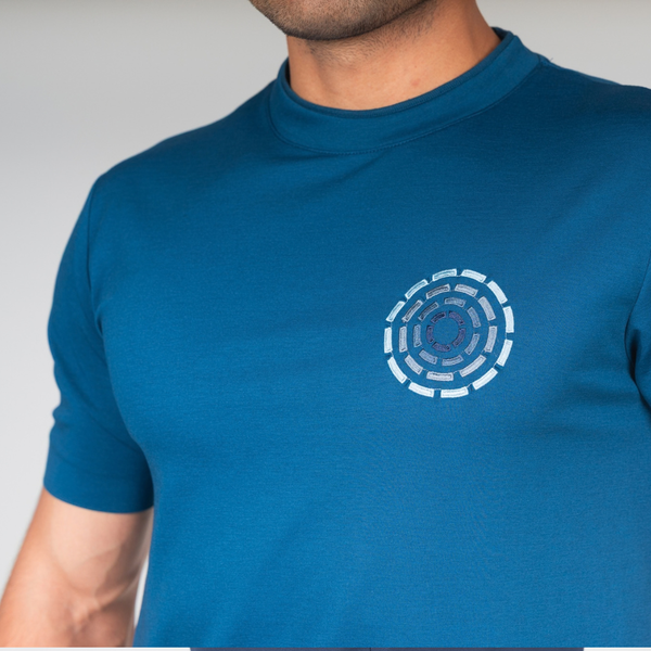 Navy Mixed Circles T-Shirt