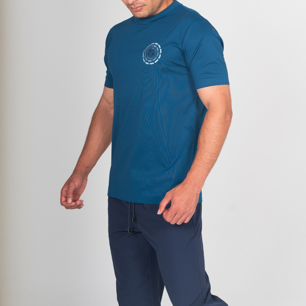 Navy Mixed Circles T-Shirt